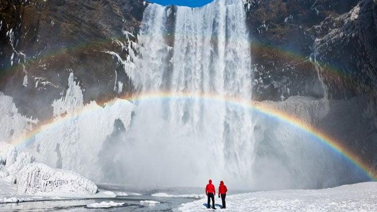 Cascada de Skogafoss (Islandia)