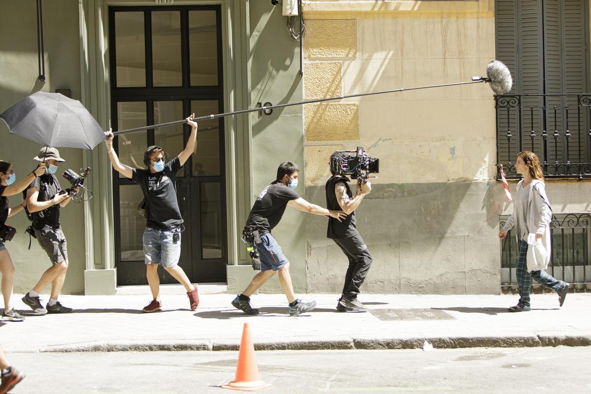 Archivo - Rodaje en Madrid