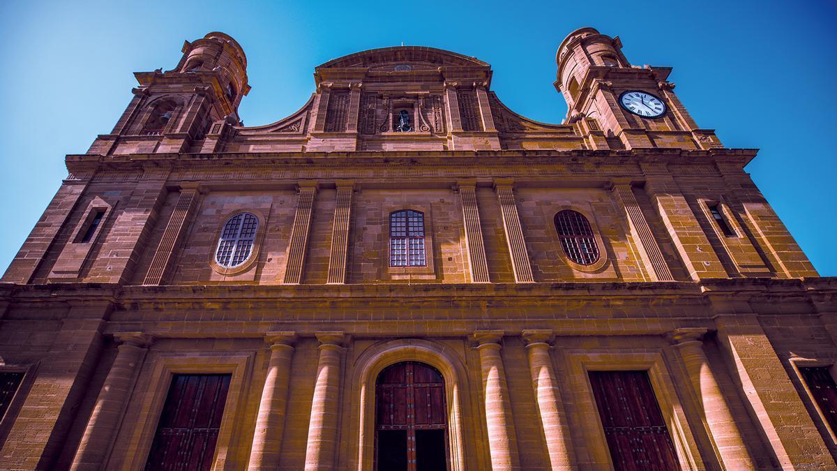 Imagen de la actual iglesia de Santiago de los Caballeros, Gáldar