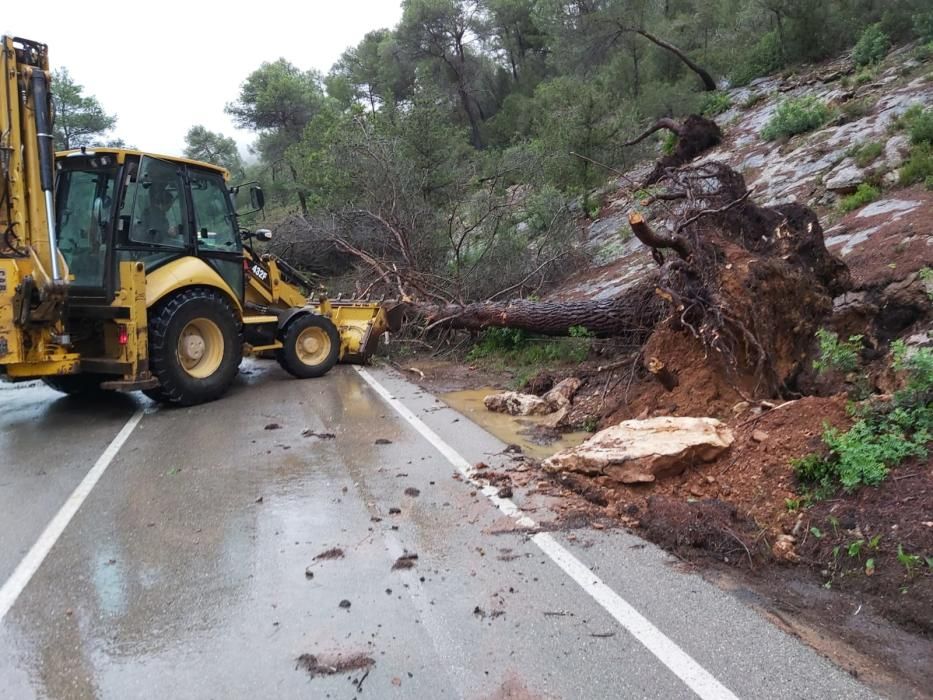 El temporal descarga sobre Ibiza y Formentera