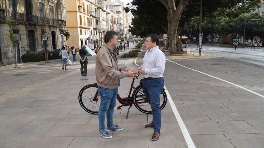 El PSOE y Ruedas Redondas critican &quot;la improvisación en la construcción de carriles bici&quot; de Málaga capital