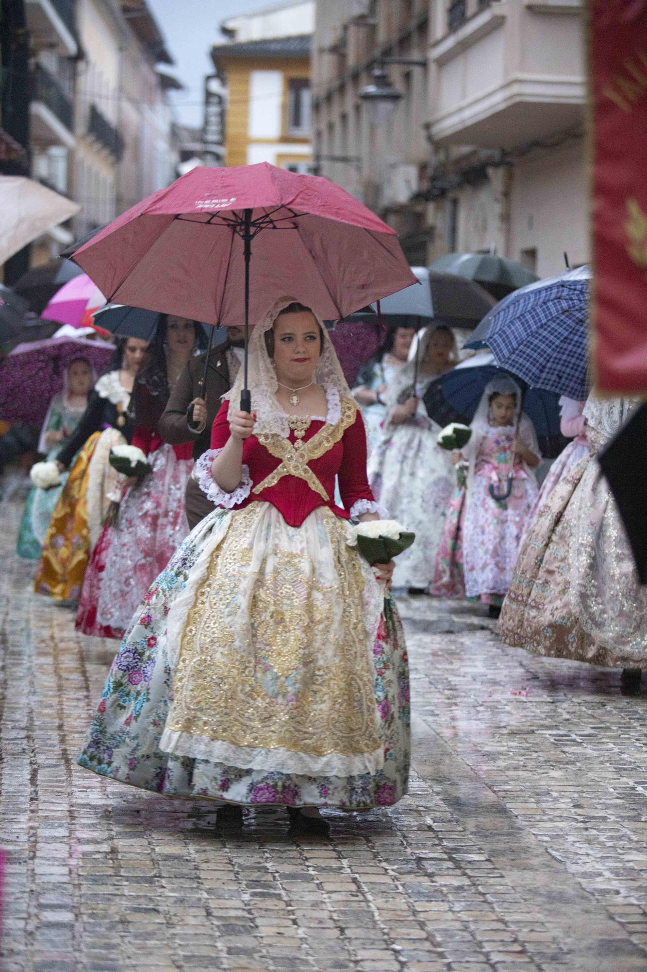 Una Ofrenda pasada por agua en Xàtiva