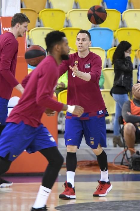 09-02-20 DEPORTES. PABELLON GRAN CANARIA ARENAS. SIETE PALMAS. LAS PALMAS DE GRAN CANARIA. Partido de baloncesto entre los equipos del Herbaife GC y el Barcelona.    Fotos: Juan Castro.