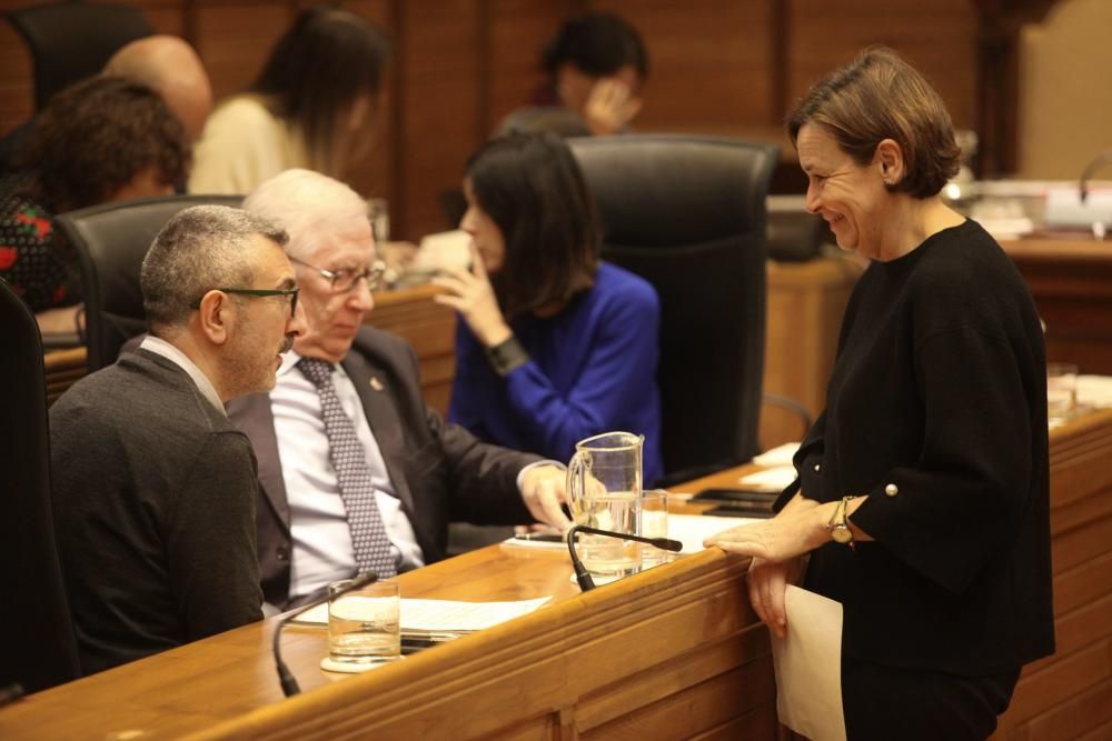 Pleno municipal en Gijón.