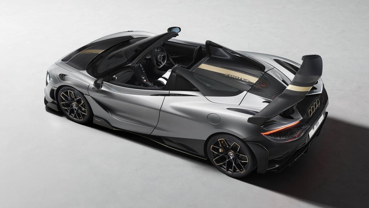 McLaren 788HS Spider visto de tres cuartos trasero desde arriba
