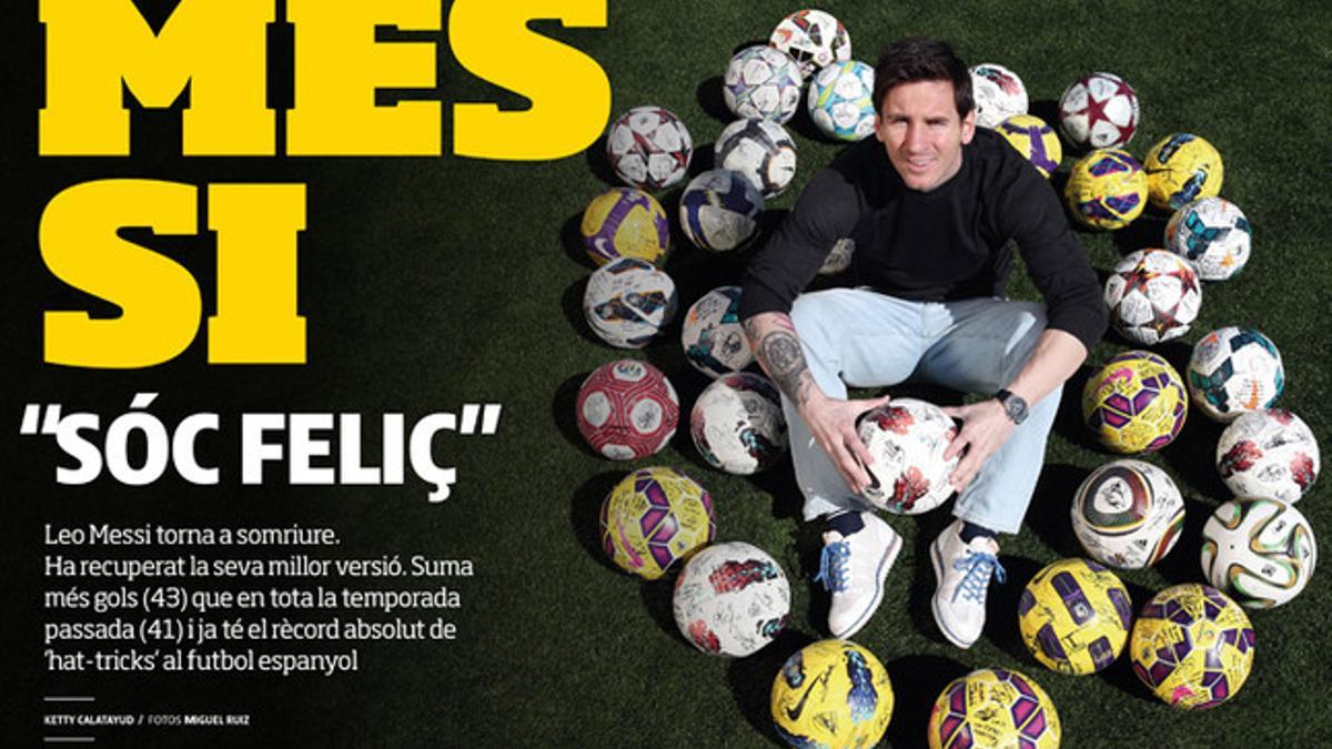 Leo Messi, protagonista de la revista 'Barça'