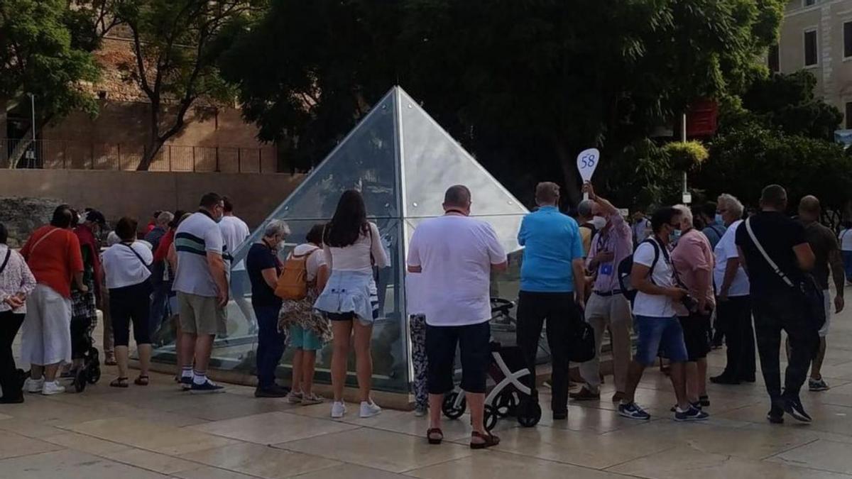 Turistas en Málaga capital.