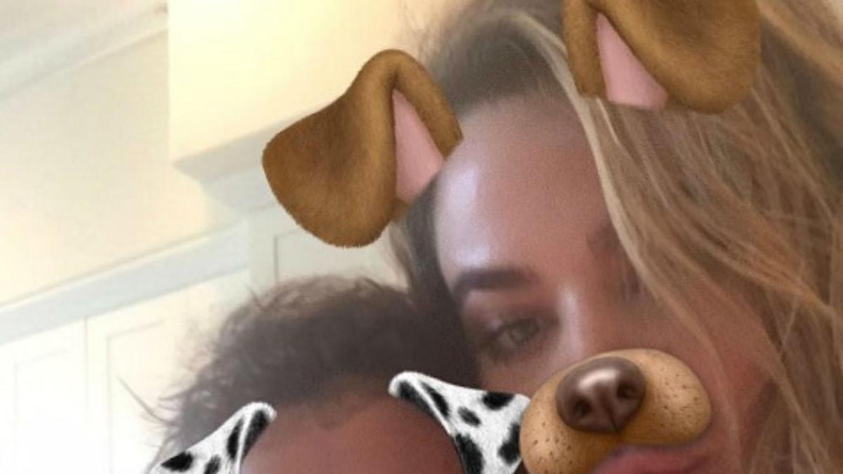 Khloe Kardashian con su sobrina Dream