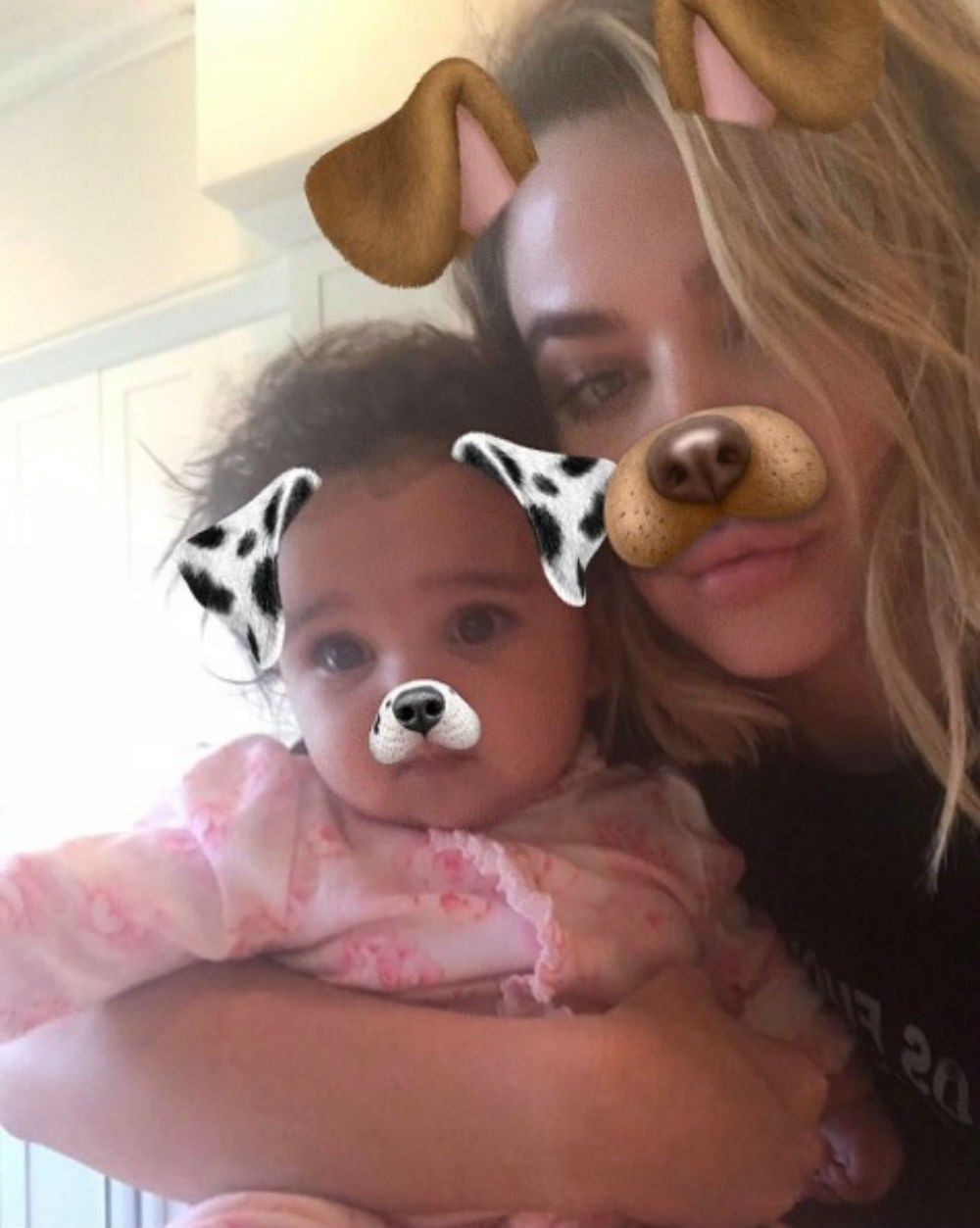 Khloe Kardashian con su sobrina Dream