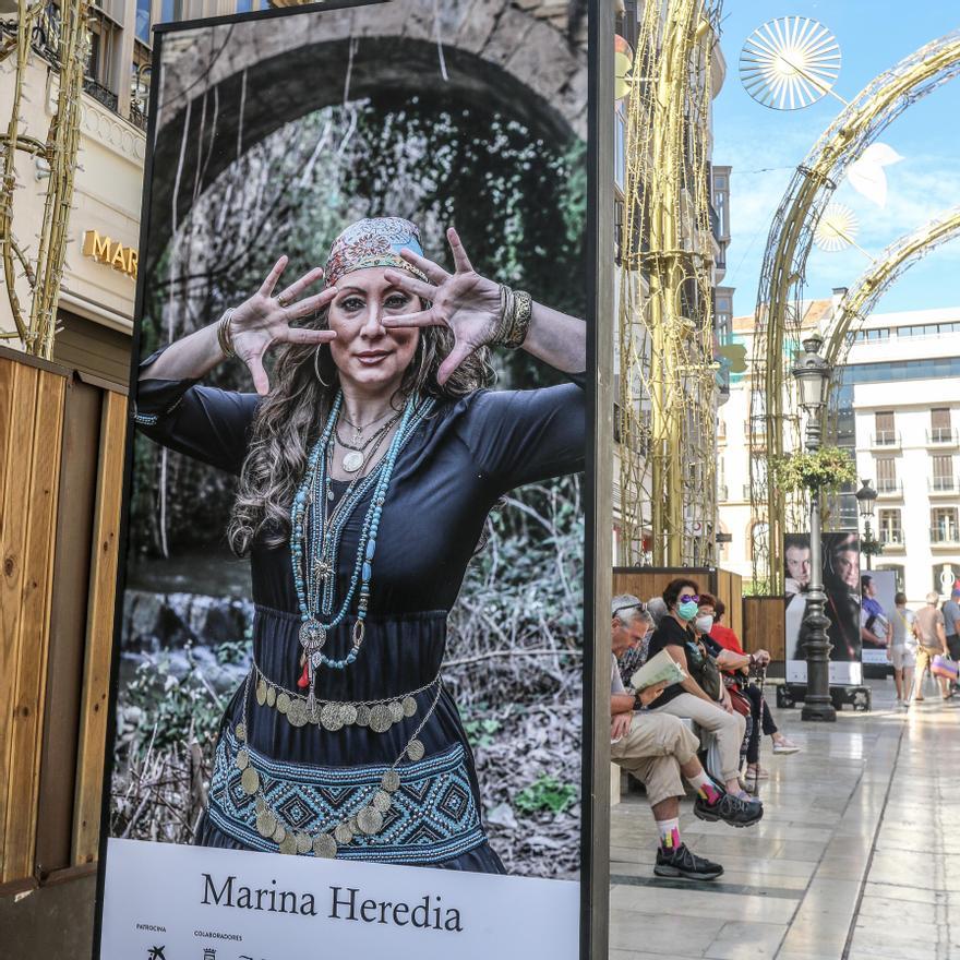 Fotos de la exposición 'Out Flamenco' de la calle Larios