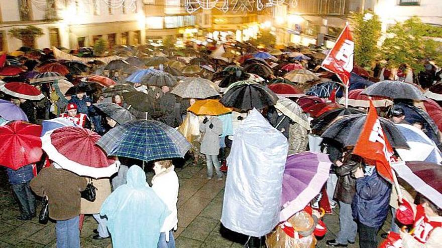 Instante de la protesta por la situación de Montoto del pasado 28 de noviembre