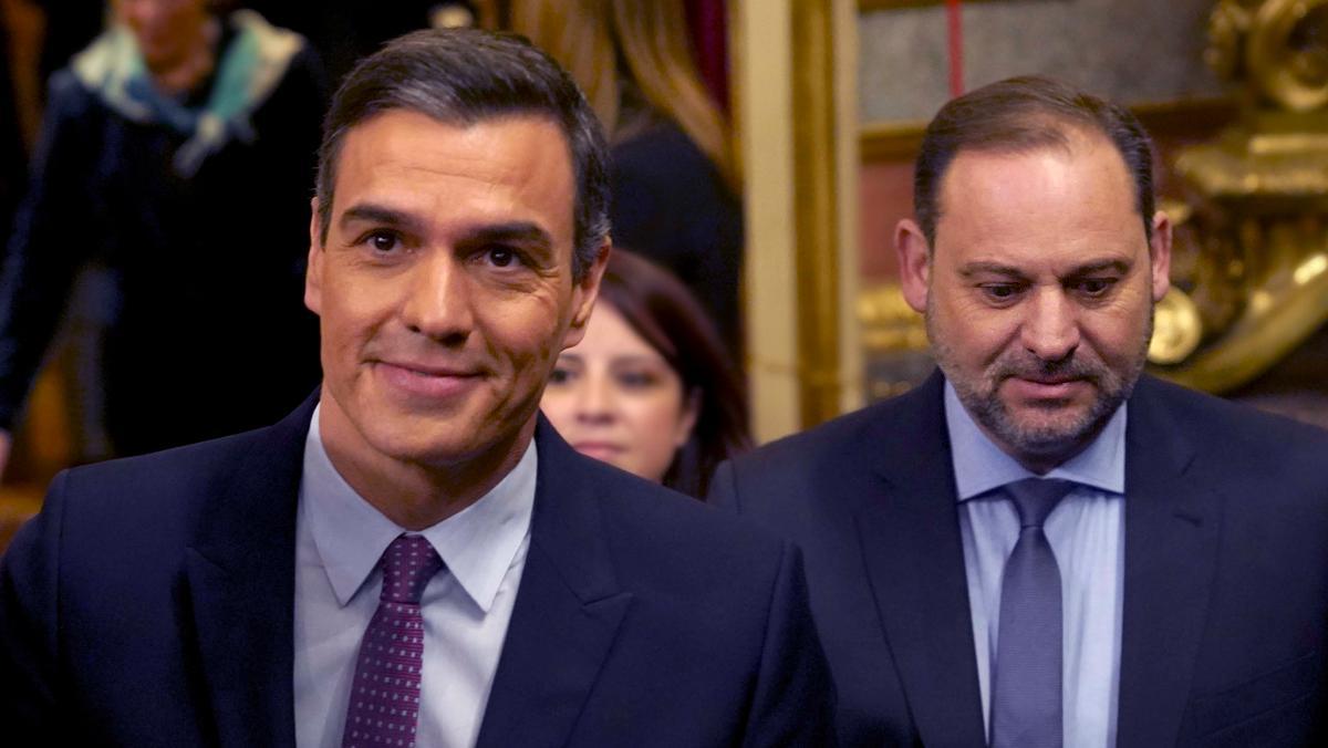 Sánchez y Ábalos, en una foto de archivo. Sánchez y Ábalos, en una foto de archivo.