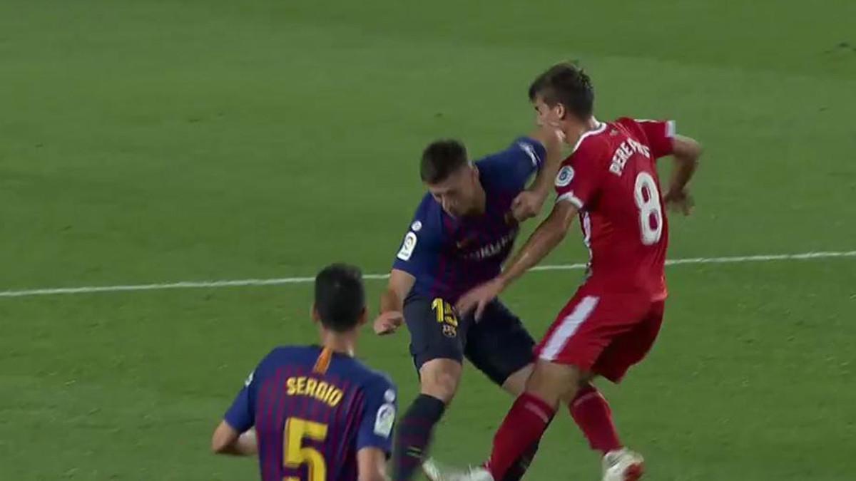 Esta es la acción que le valió la expulsión a Lenglet