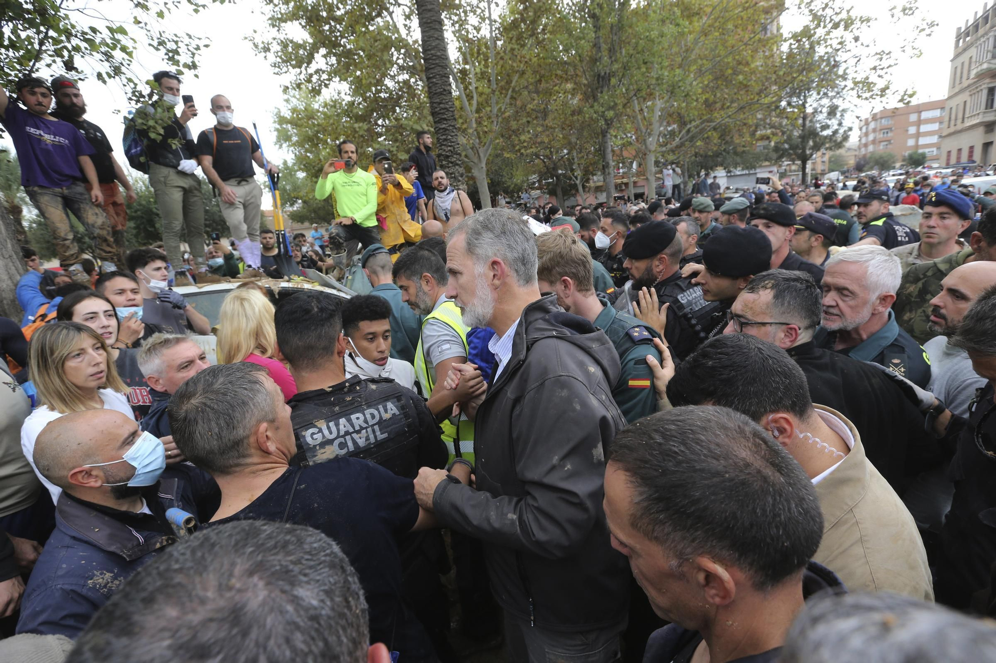 Disturbios en la visita de los Reyes, Sánchez y Mazón a Paiporta