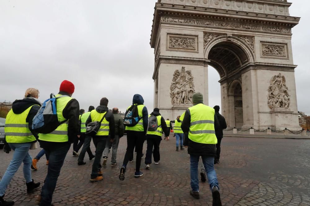 Protesta en París de los ''chalecos amarillos''