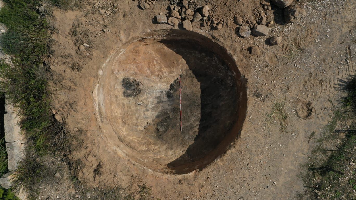 Fin a la excavación en la fosa del Coll d'Artà