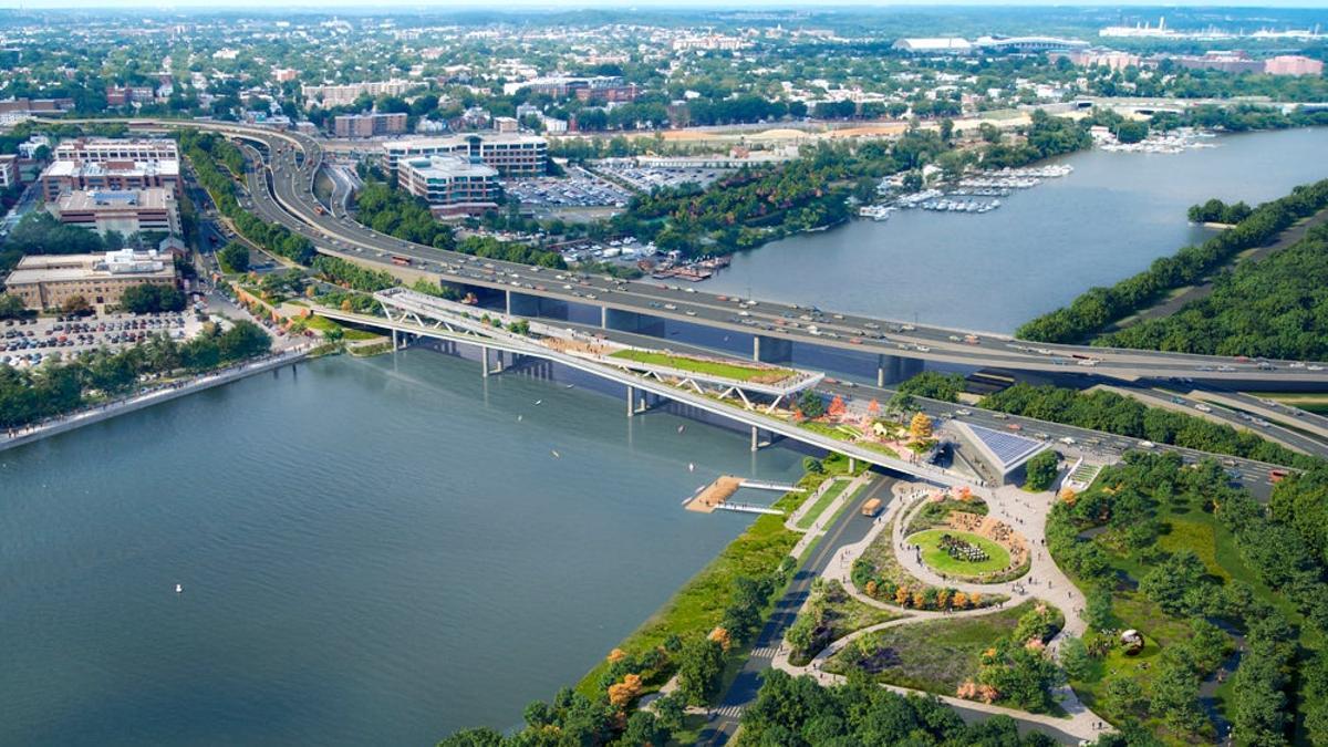 ¿Es un puente?, ¿un mirador?  Así será el primer parque elevado de Washington D. C.