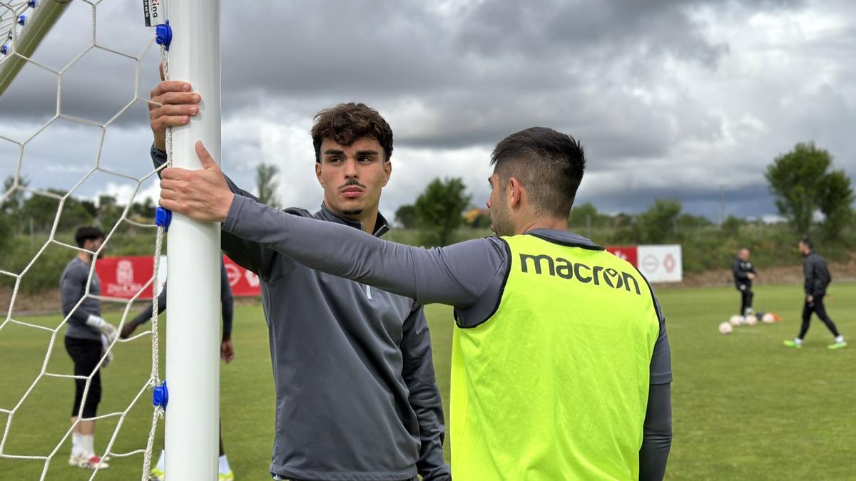 Bolo y Roni, en el entrenamiento