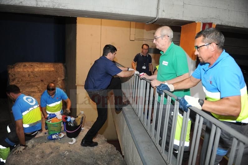 Desalojan al presunto violador del parking de la Glorieta