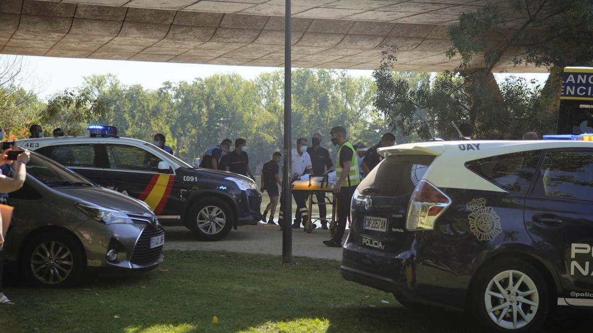 Rescate de una mujer en el río Duero.