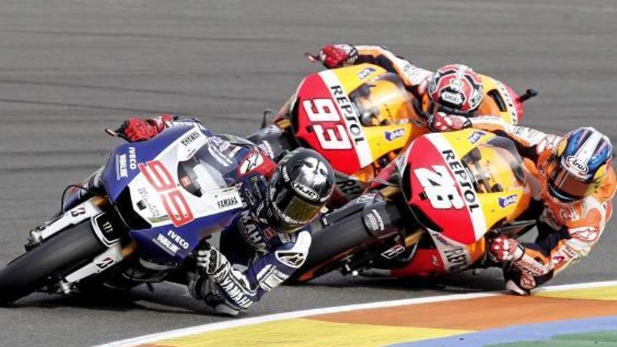 Las diez primeras vueltas de MotoGP fueron un espectáculo difícil de superar.