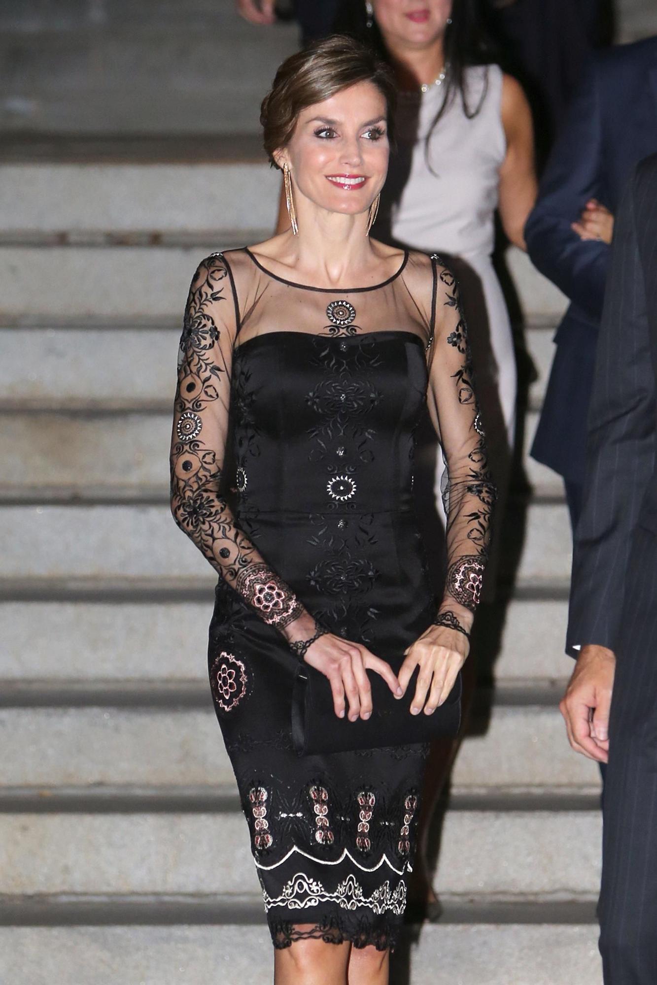 Letizia Ortiz, con transparencias en la espalda en Washington - Woman Letizia Ortiz, con transparencias en la espalda en Washington - Woman