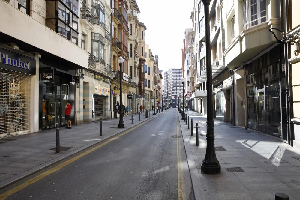 Así viven los asturianos el primer día de alarma