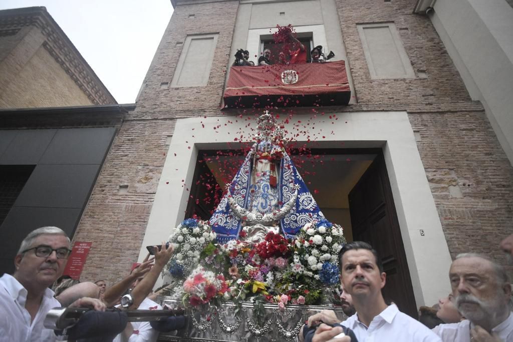 Romería de Murcia: primer tramo del recorrido de la Fuensanta