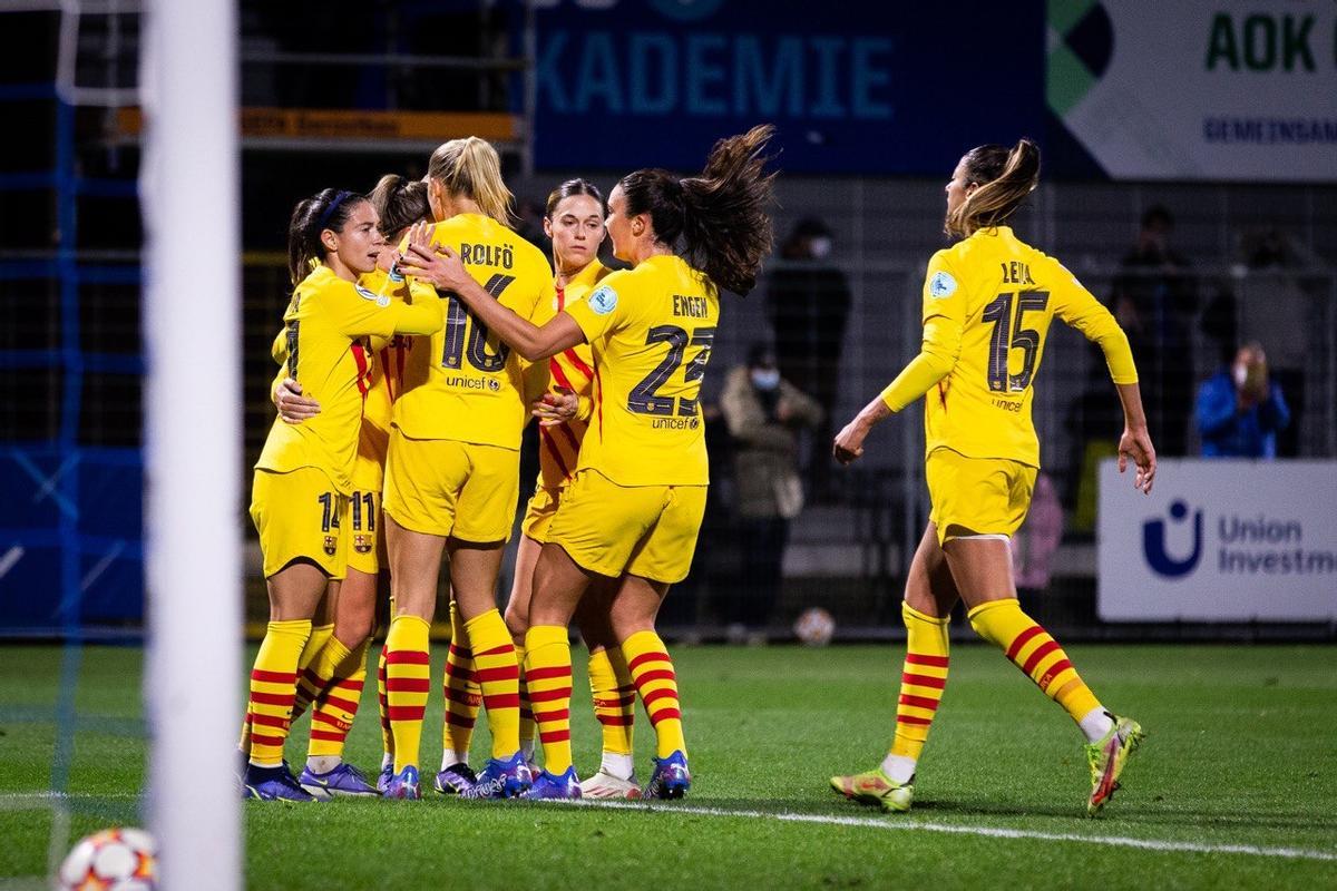 El Barça passa a quarts de la Champions femenina després d’una maneta al Hoffenheim El Barça passa a quarts de la Champions femenina després d’una maneta al Hoffenheim