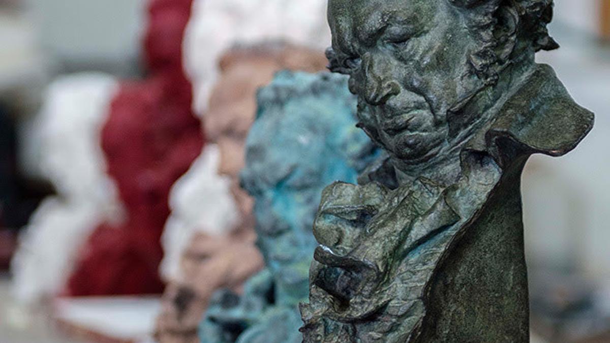 Estatuillas de los Premios Goya
