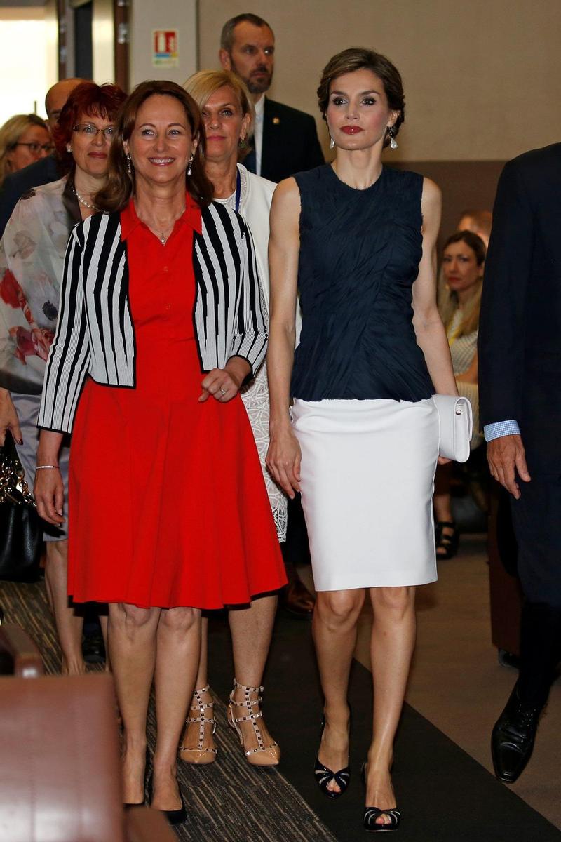 Letizia Ortiz en París de Nina Ricci