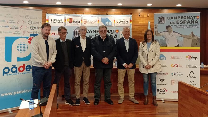 Torrent acogerá el primer Campeonato de España Absoluto de Pádel disputado en la provincia