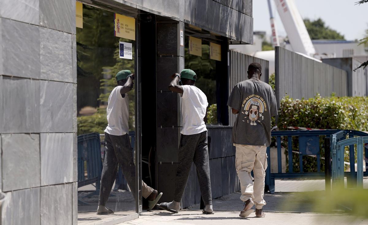 Vista del centro de acogida de refugiados en Pozuelo de Alarcón (Madrid).
