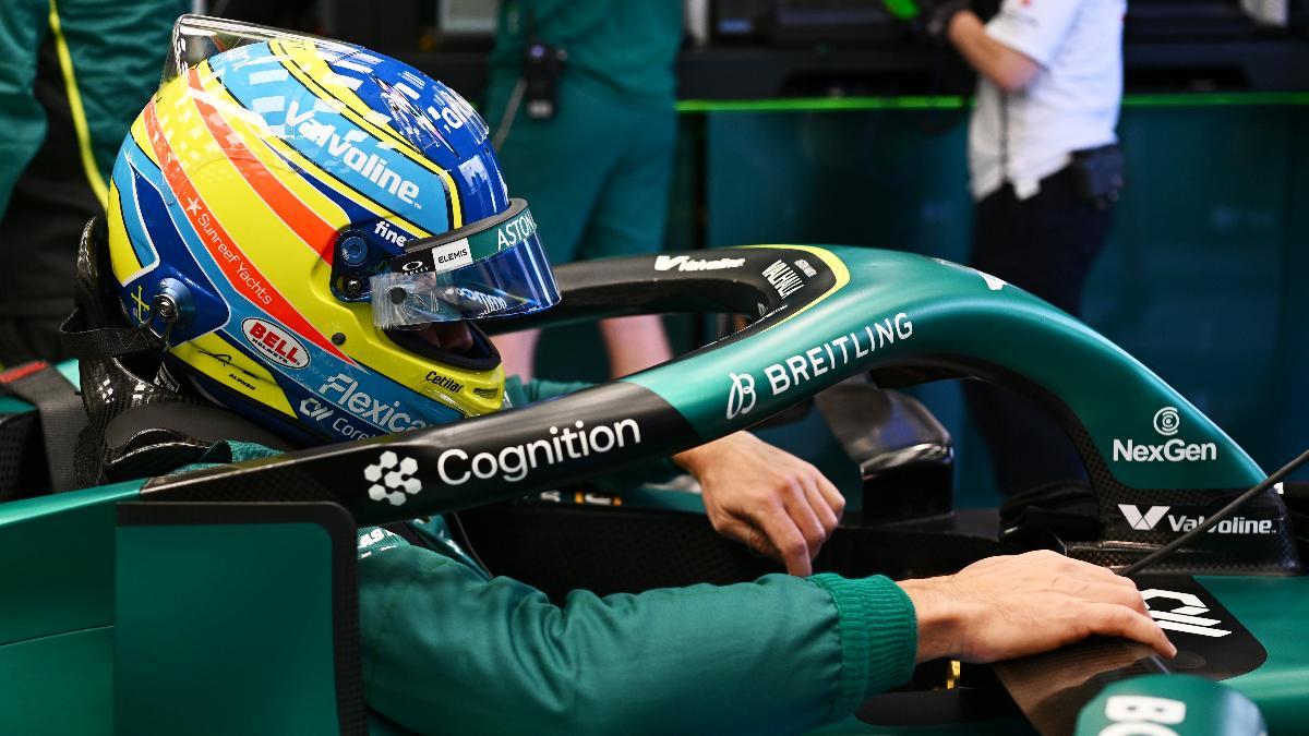 Fernando Alonso apenas ha podido rodar con Aston Martin en Australia