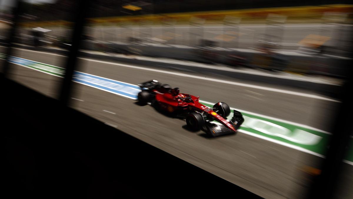 Charles Leclerc, en el pasado Gran Premio de España, en Montmeló.