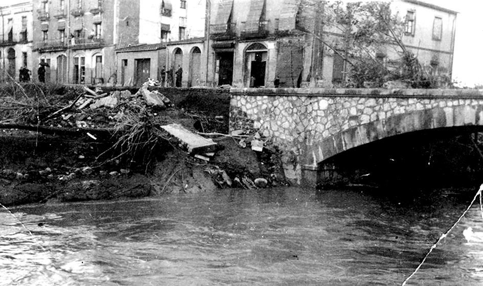 El Fluvià va provocar destrosses importants a Olot l'any 1940
