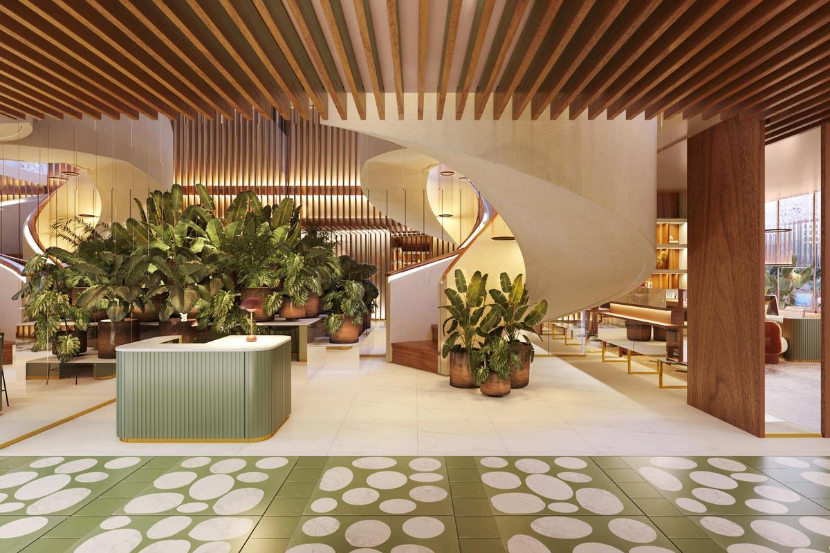 Recreación del hotel del Piqué