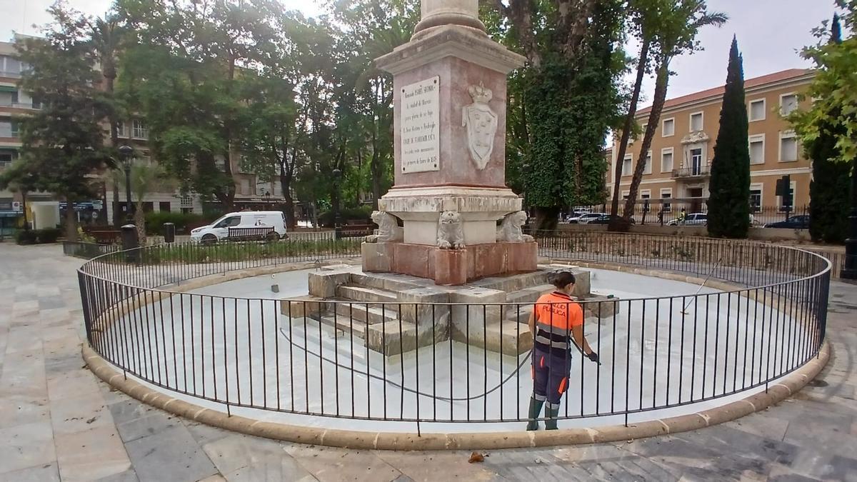 Trabajos ejecutados en puntos de agua del municipio para el control de la Legionela.