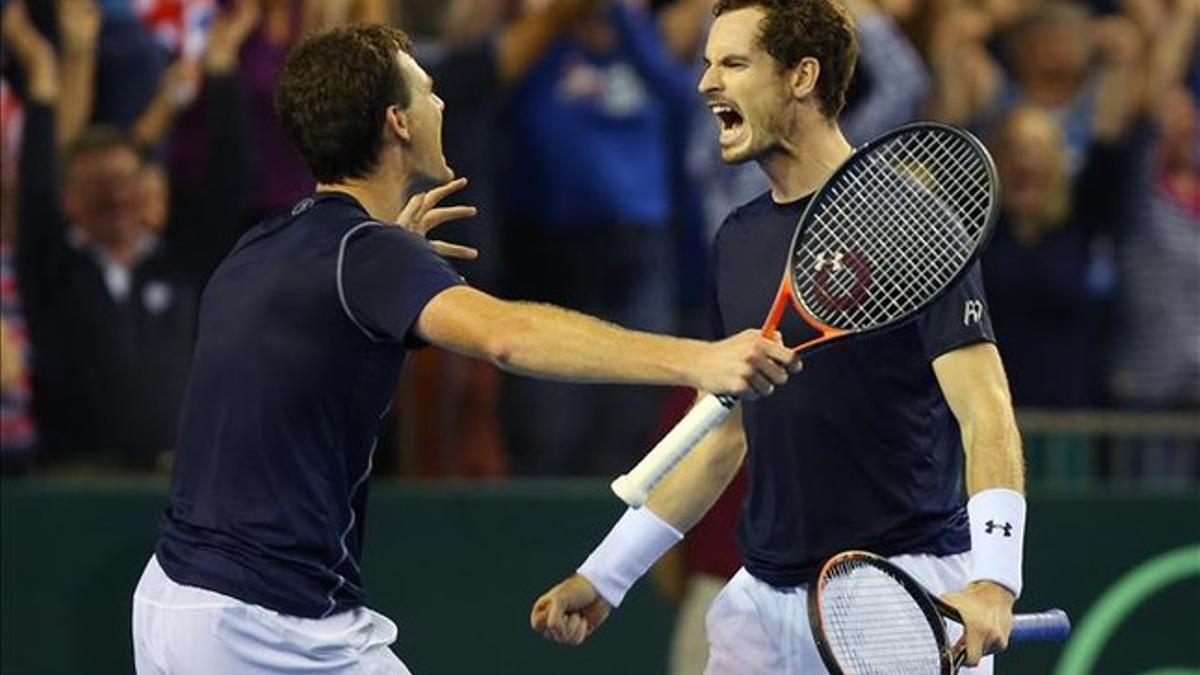 Los hermanos Murray pueden clasificarse para su primera final de Copa Davis