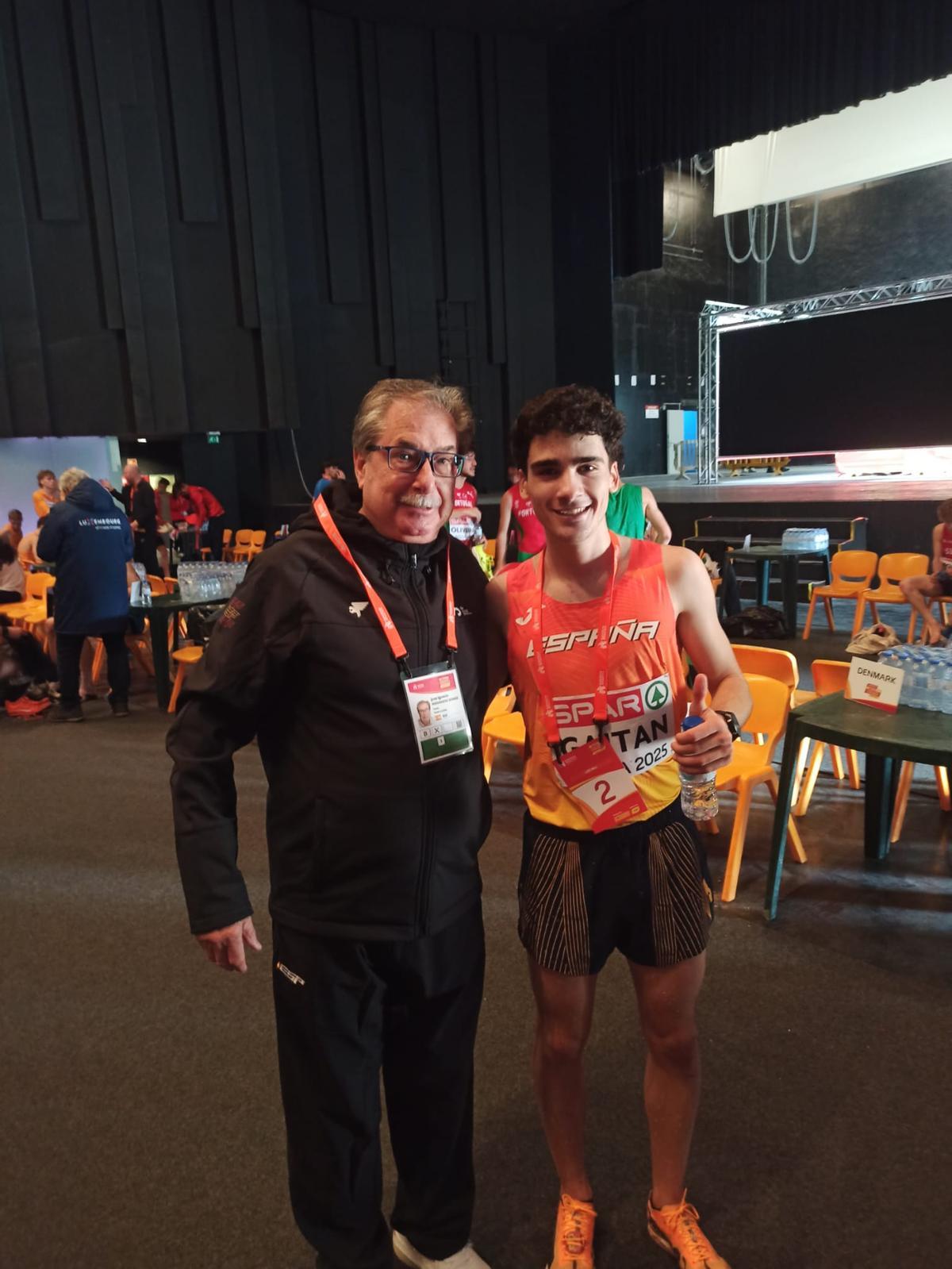 Con José Ignacio Fernández, el pasado domingo en Portugal.