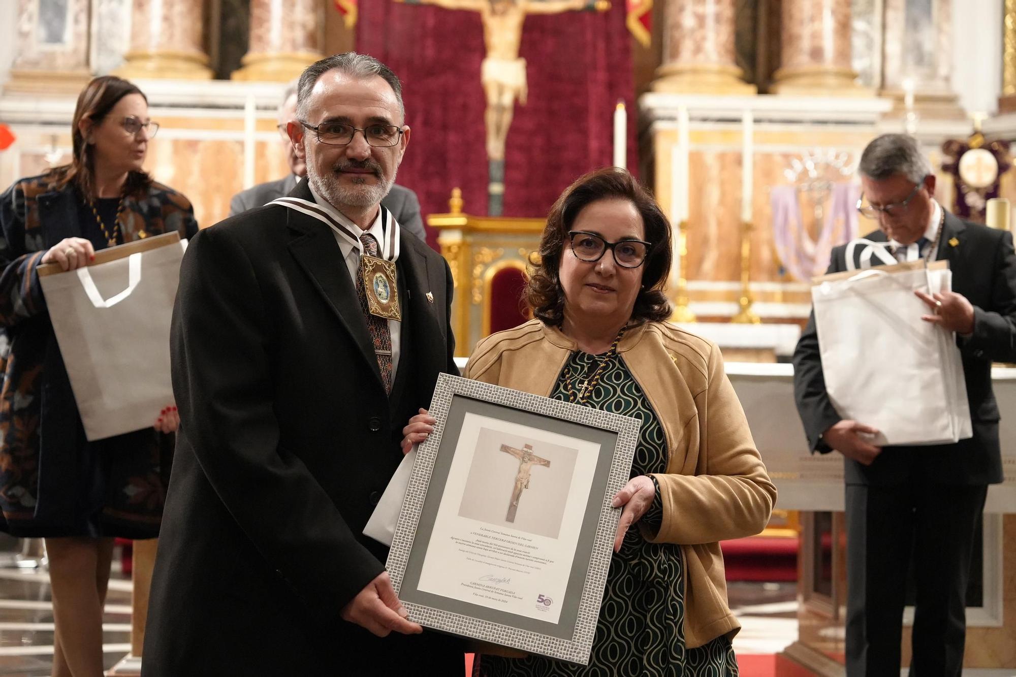 Las fotos de la misa para conmemorar el 50º aniversario de la Junta Central de Semana Santa de Vila-real