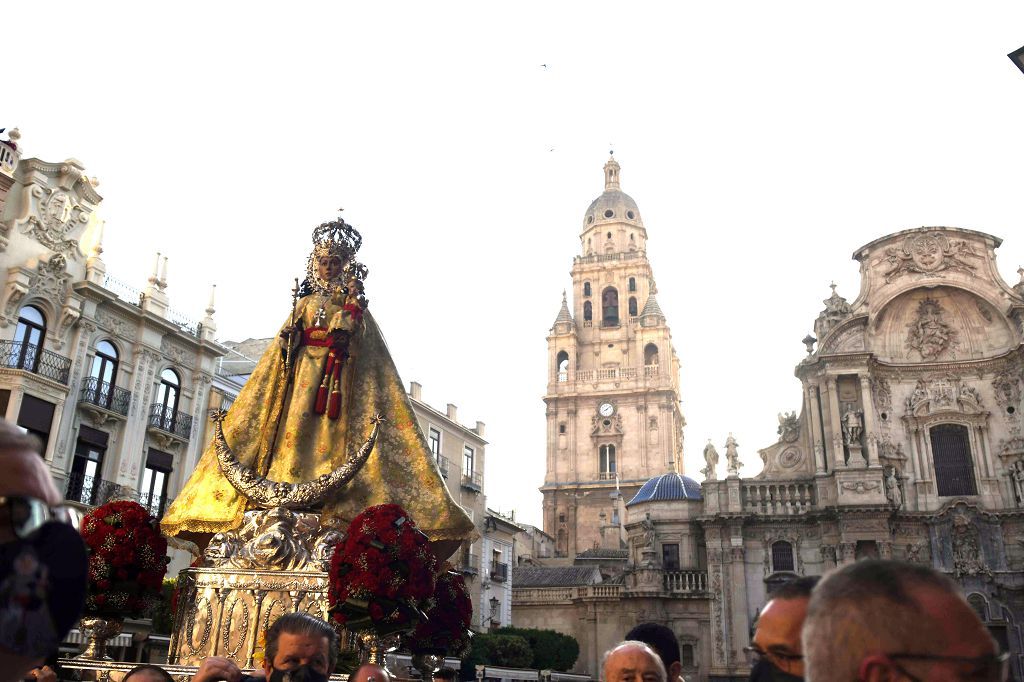 Así ha sido el regreso de la Virgen de la Fuensanta a su monasterio en Algezares