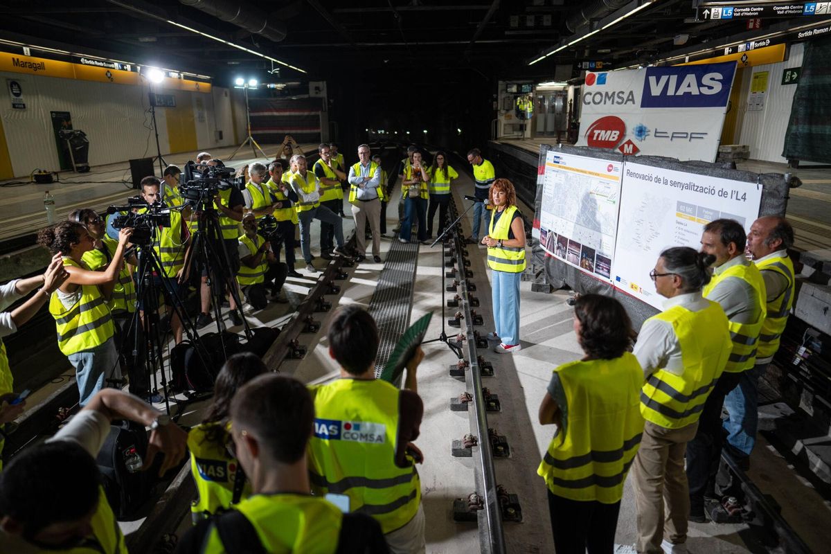 Les obres de l’L4 segueixen el ritme previst i ja arriben al 60% de la renovació