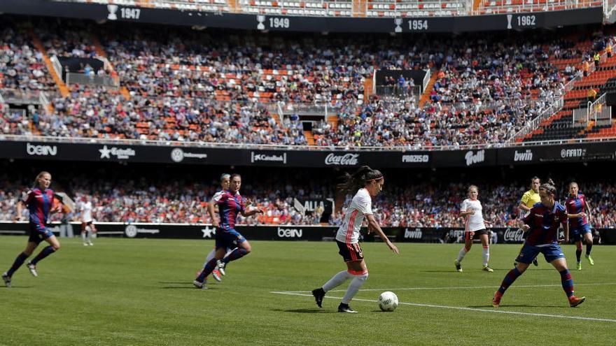 Imagen del derbi del pasado mes de abril