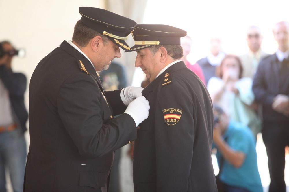 Actos del Día de la Hispanidad en la comandancia de la Guardia Civil de Gijón