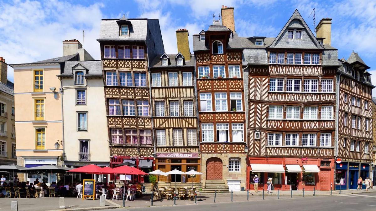 Curiosos edificios del centro de Rennes