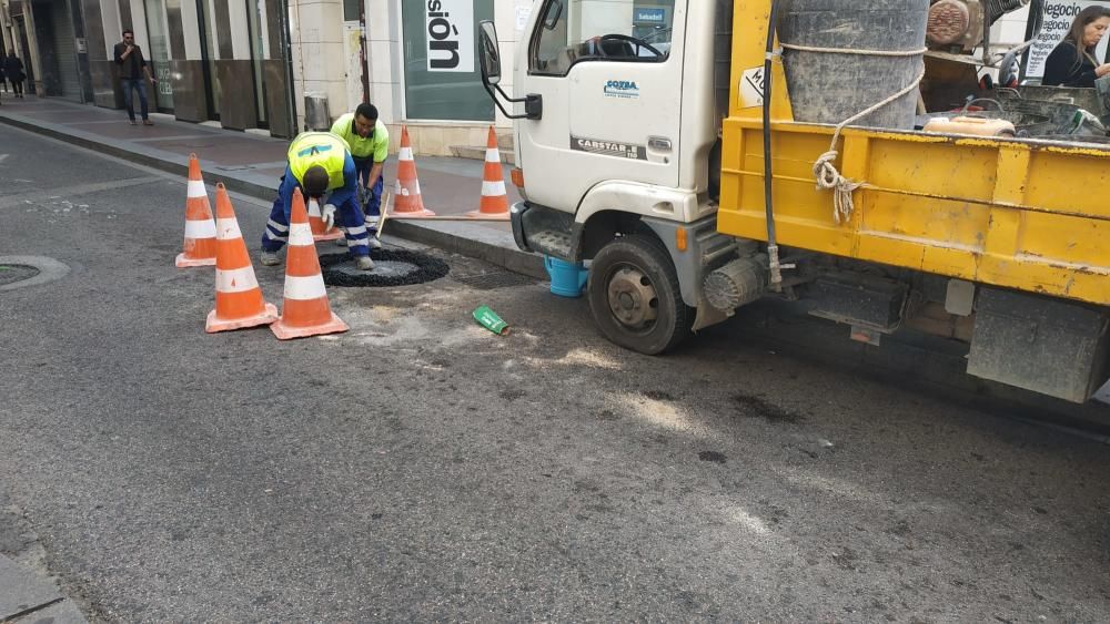 Cierre de la calle Corredora de Elche