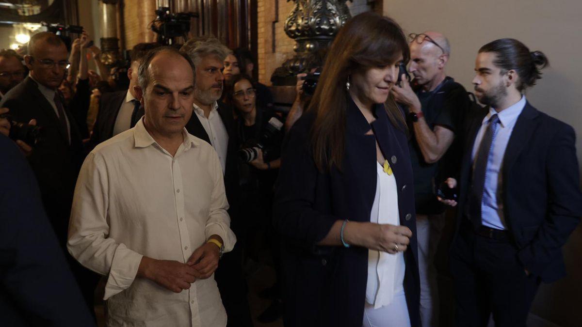 Laura Borrás, suspendida como presidenta y diputada con los votos de PSC, ERC y la CUP.