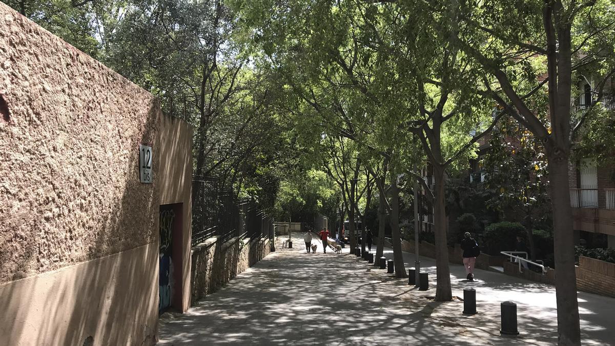 Calle de Horaci, en Sarrià.