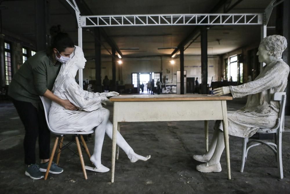 Preparativos Premios Princesa en la Fábrica de armas de La Vega